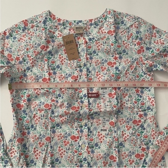 New Duluth Wrinkle Fighter Tunic Shirt Floral Garden Print - Picture 5 of 6